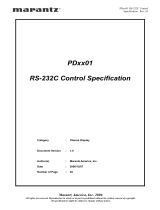 Marantz PDxx01 User manual