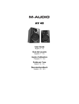 M-Audio Studiophile AV 40 User manual