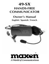Maxon Telecom 49-sx User manual