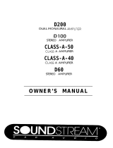 Soundstream Technologies CLASS-A-5.0 User manual