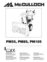 McCulloch PM105 User manual