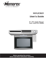 Memorex MVUC821 - DVD LCD TV Kitchen Clock Radio User manual