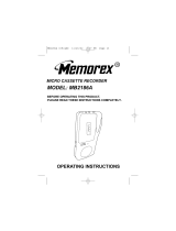 Memorex MB2186A - MB Microcassette Dictaphone User manual