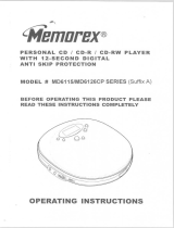 Memorex MD6115 User manual