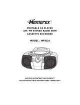 Memorex MP-3114 User manual