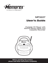 Memorex MP3227 User manual