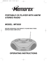 Memorex MP3830O User manual