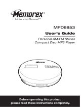 Memorex MPD8853 User manual