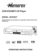 Memorex MVD2027 User manual