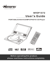 Memorex MVDP1072 User manual