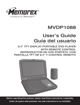 Memorex MVDP1085 - DVD Player - 8.5 User manual