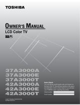 Toshiba 42A3000E User manual