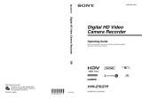 Sony hvr-z7e.z7- User manual