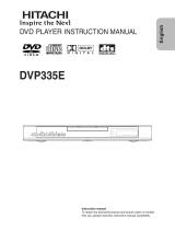 Hitachi DVP335E User manual