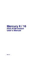 Mercury 8 User manual
