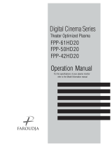 Meridian Audio FPP-61HD20 User manual