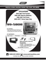 Metra Electronics 99-5808 User manual