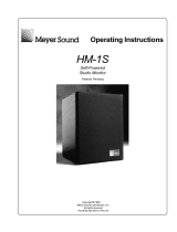 Meyer Sound HM-1S User manual