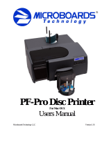 MicroBoards Technology PF-Pro Disc Printer User manual