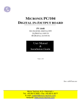 Micro Technic PV-1648 User manual