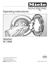 Miele W 1966 User manual