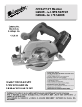 Milwaukee 18 VOLT CIRCULAR SAW User manual