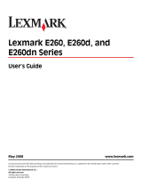 Lexmark E260D User manual