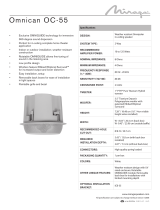 Mirage Loudspeakers OC-55 User manual