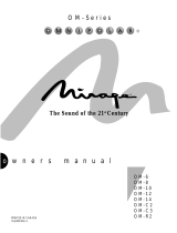 Mirage Loudspeakers O M - 1 0 User manual