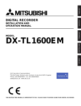 Mitsubishi Electronics DX-TL1600EM User manual