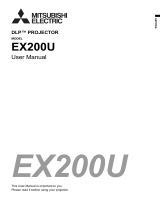 Mitsubishi EX200U User manual