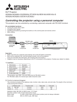 Mitsubishi Electronics XD520U-G User manual