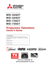 Mitsubishi Electric WD-62927 User manual