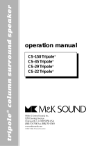 MK Sound CS-35 User manual