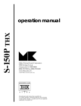 MK Sound S-150P THX User manual