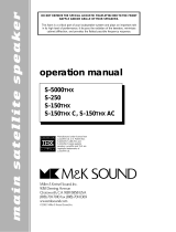 MK Sound S-150THX AC User manual