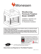 Monessen Hearth WOODBURNING PENINSULAR 624WBPF User manual