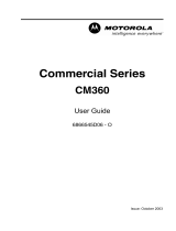 Motorola CM360 User manual