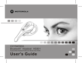 Motorola HS801 User manual