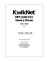 KADAK KwikNet MPC5200 User manual
