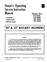 MTD 115-142A User manual