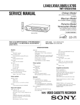 Sony LX70S User manual