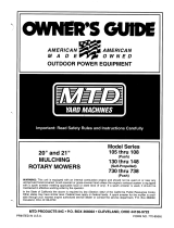 MTD 105 thru 108 Series, 130 thru 148 Series, 730 thru 738 Series User manual