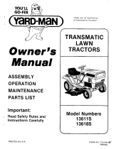 Yard-Man 13611S User manual