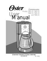 Mr. Coffee 7988-33 User manual