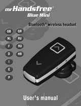 Mr Handsfree BLUE MINI User manual