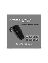 Mr Handsfree blue XS Owner's manual