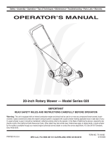 MTD 020 Series User manual