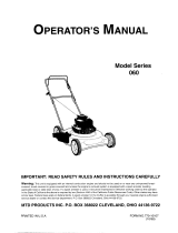MTD 050 thru 062 User manual