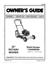 MTD 110A508R000 User manual